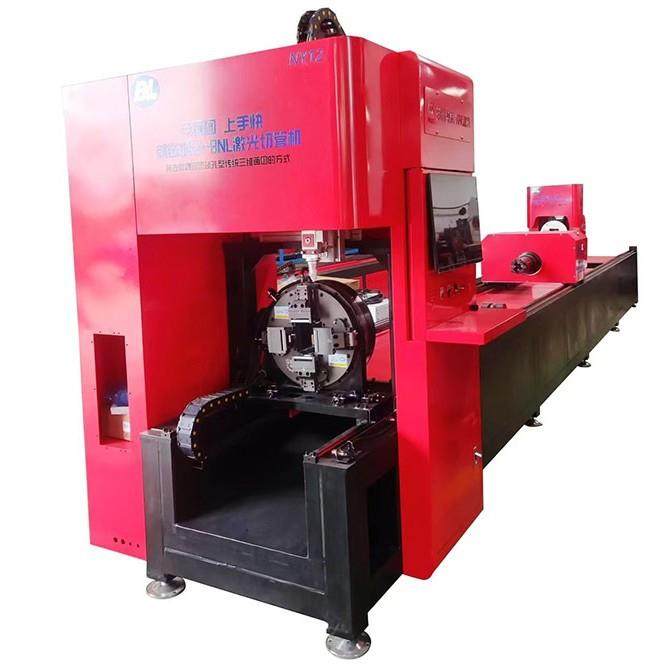 NY12免画图三维激光切管机圆管方管椭圆管工字钢角钢H钢切割切孔
