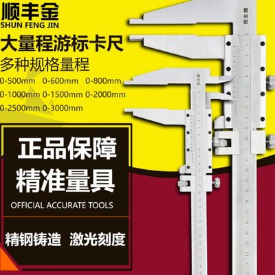 大量程单爪双爪高精度不锈钢游标卡尺0-500 600 800mm游标卡尺