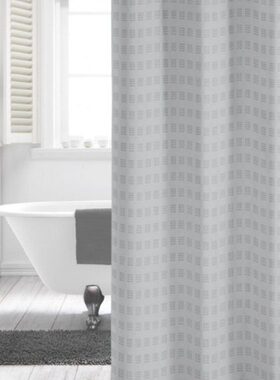 浴帘幻想18灰色涤纶隔断帘单素色布花/防霉0防水20*带提0铅坠空间