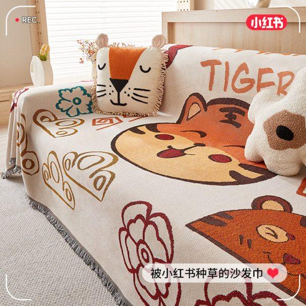 沙发垫巾2024流行新款夏季沙发盖布一整张全盖四季通用防滑套罩布,居家布艺,沙发垫,淘宝优惠券,粉丝福利购,淘宝优惠卷