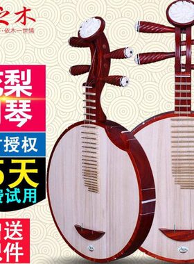 琴月伴奏西皮琴 京剧二月非洲黄木紫檀