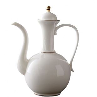 仿古酒壶酒杯创意 羊脂玉家用酒壶陶瓷分酒器档酒具德化白瓷中式