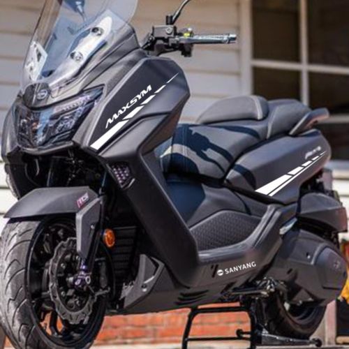 个性踏板车贴适用于三阳MaxSym400贴花创意车身贴纸 防水装饰拉花