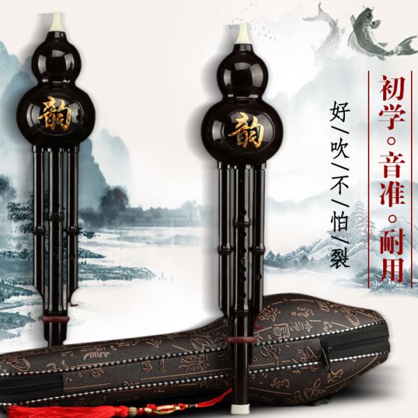 葫芦丝乐器初学入门小学生C调专业演奏型成人降B调防摔胶木葫芦丝