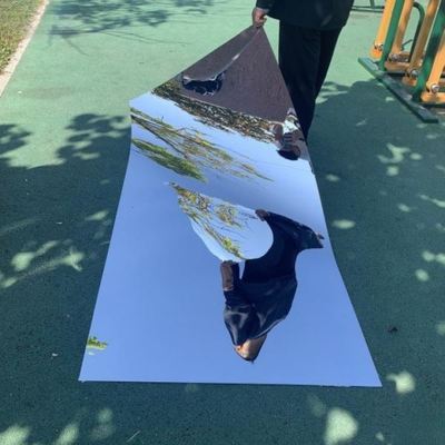 哈哈镜镜子拍摄树脂镜片可剪切可爱弯曲手工材料塑料儿童镜面