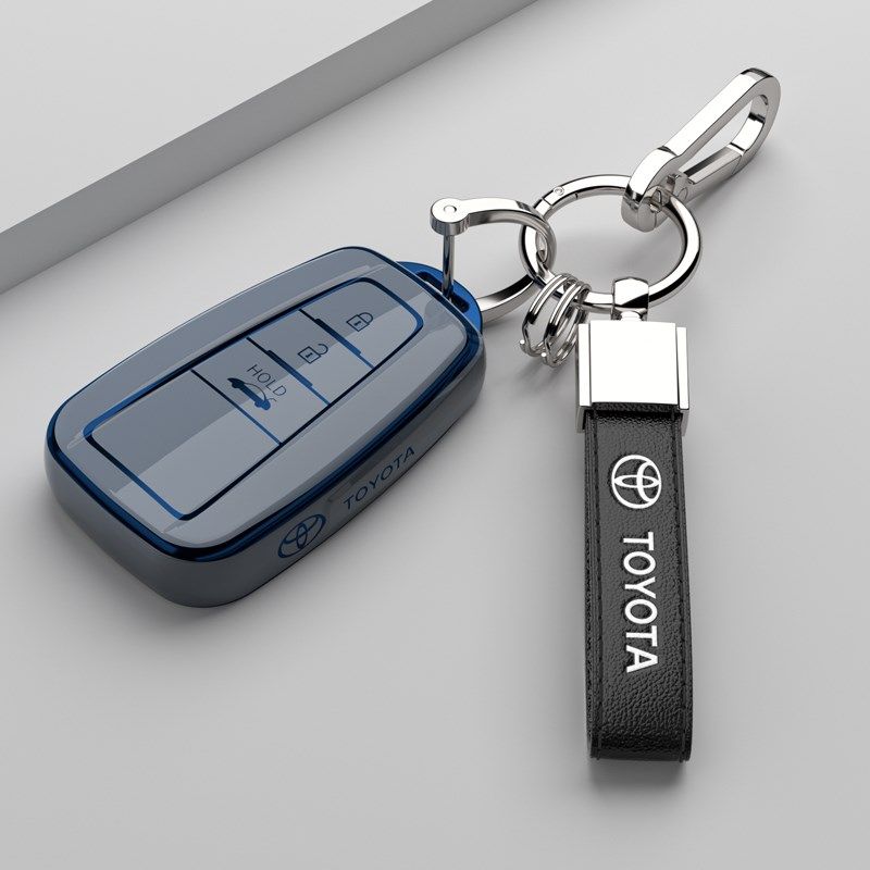 丰田钥匙套卡罗拉凯美瑞雷凌2023款汉兰达亚洲龙威兰达车扣23