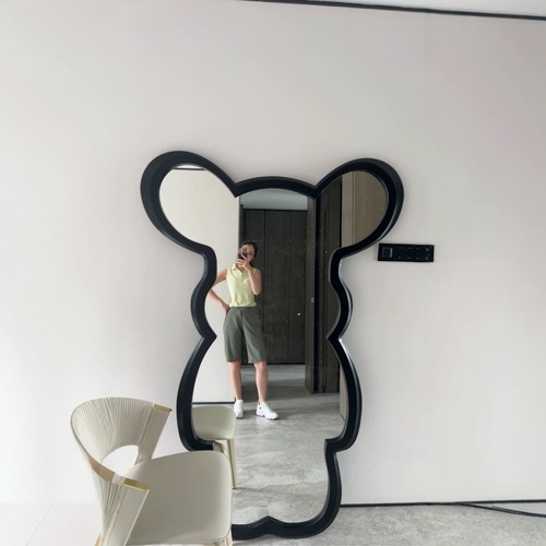 直销个性全身镜落地斜靠穿衣镜子