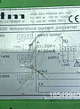 议价意大利ITM TX420温度电流转换器,,实物拍摄。