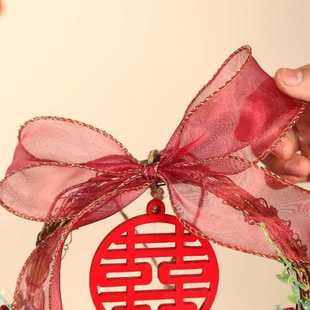 饰婚房囍字婚庆用品大全 结婚立体喜字挂饰客厅布置装