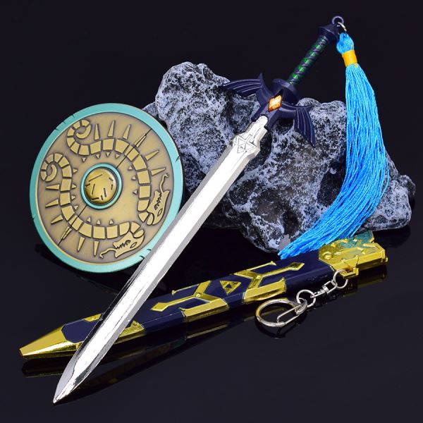 塞尔达传说王国之泪旷野之息武器模型大师剑海利亚盾牌黄昏盾兵器