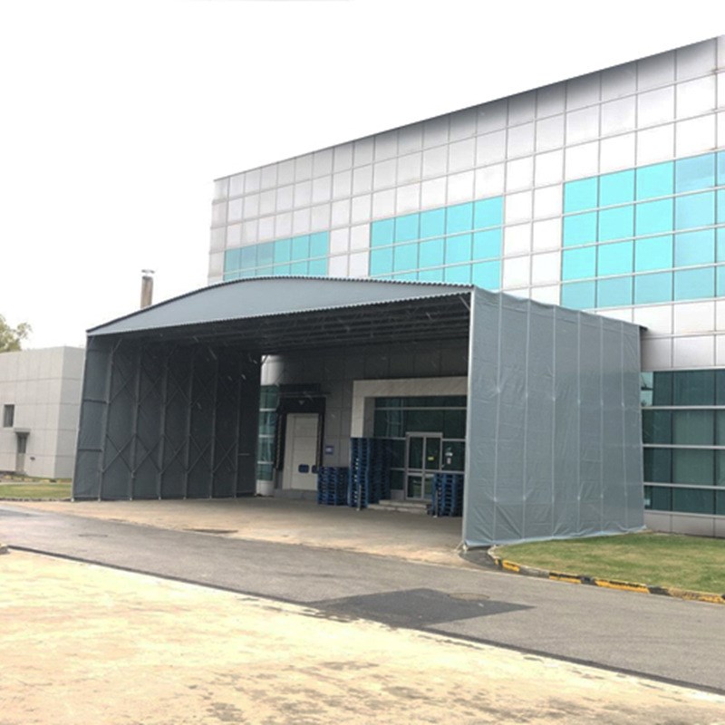 南京大型移动仓库棚大排档帐篷伸缩雨蓬活动遮阳篷户外防雨推拉棚