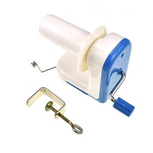 长促家用手动毛线绕线机器缠线器配套编织工具红底蓝底半自动手摇