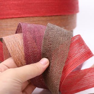 饰织带 长促 装 3.8cm彩色鱼丝麻 现货100米麻绳 礼品花束包装