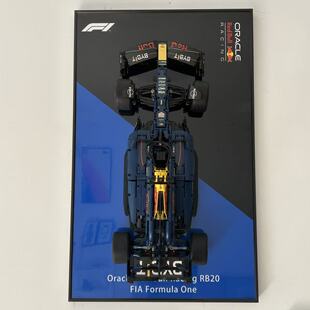 F1赛车展示画框 适用于乐高42171红牛RB20 积木模型挂墙装饰背景