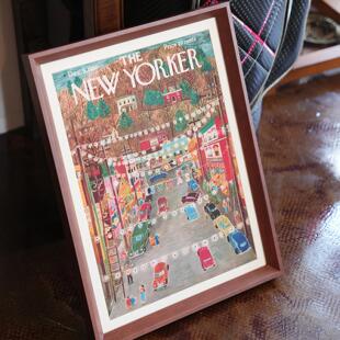 暖暖复古实木相框画框照相框A4相框A3照片框架海报摆台相框定制