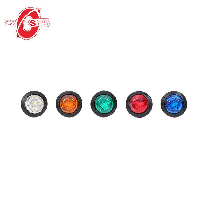 汽车24VLED卡车边灯 货车边灯信号灯 指示灯彩灯五彩水晶汽车灯