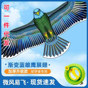 老鹰风筝大人专用网红儿童微风易飞20223年新款大型高档潍坊风筝