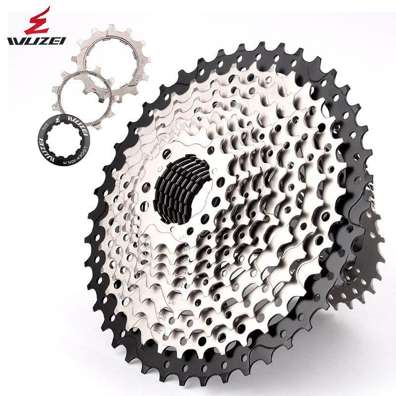 WUZEI山地车飞轮8速9速10速11速12速32T42T46T自行车飞轮卡式塔基