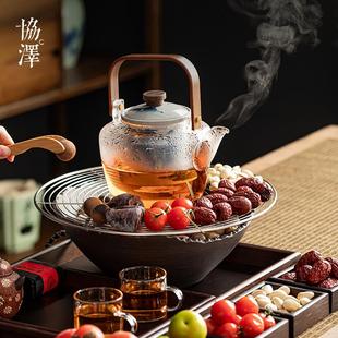 冬日室内家用烤火炉套装 协泽围炉煮茶茶壶电陶炉新款 全套定制logo