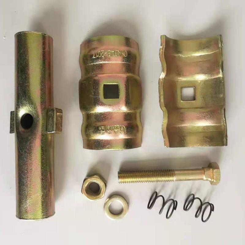 脚手架对接扣件48钢管镀锌冲压连接一字对接钢管卡扣配件