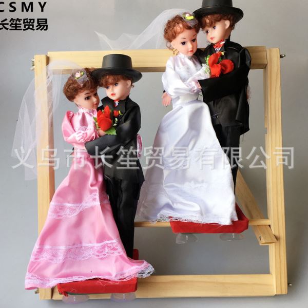 工厂 现货对娃人偶婚车情侣娃娃车头娃娃造型装饰结婚庆用品