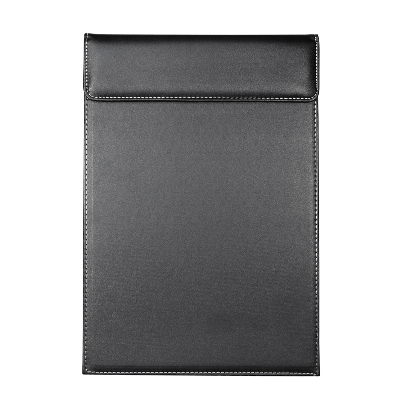 A4写字板垫板文件夹板皮革会议记D录夹签字夹黑色合同夹酒店便签