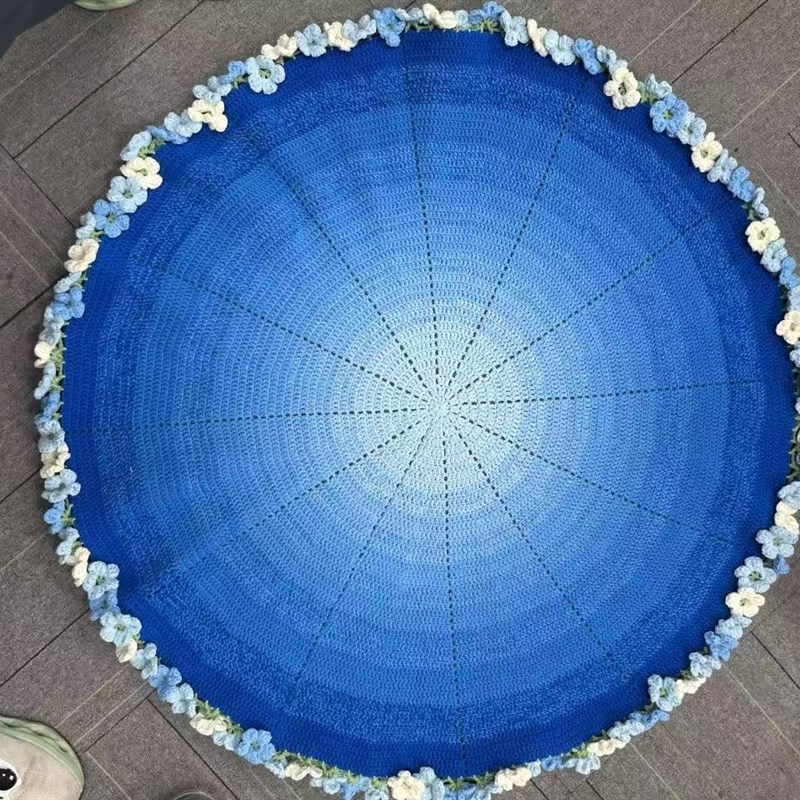 【成品现货】花束毯子成品免手工毛线钩O织玫瑰花送女友礼物