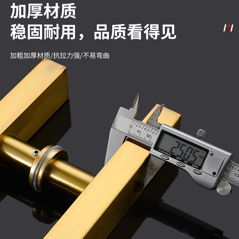 玻璃门拉手不锈钢加厚方管玫瑰哑黑钛金色无框有框推拉大木门把手