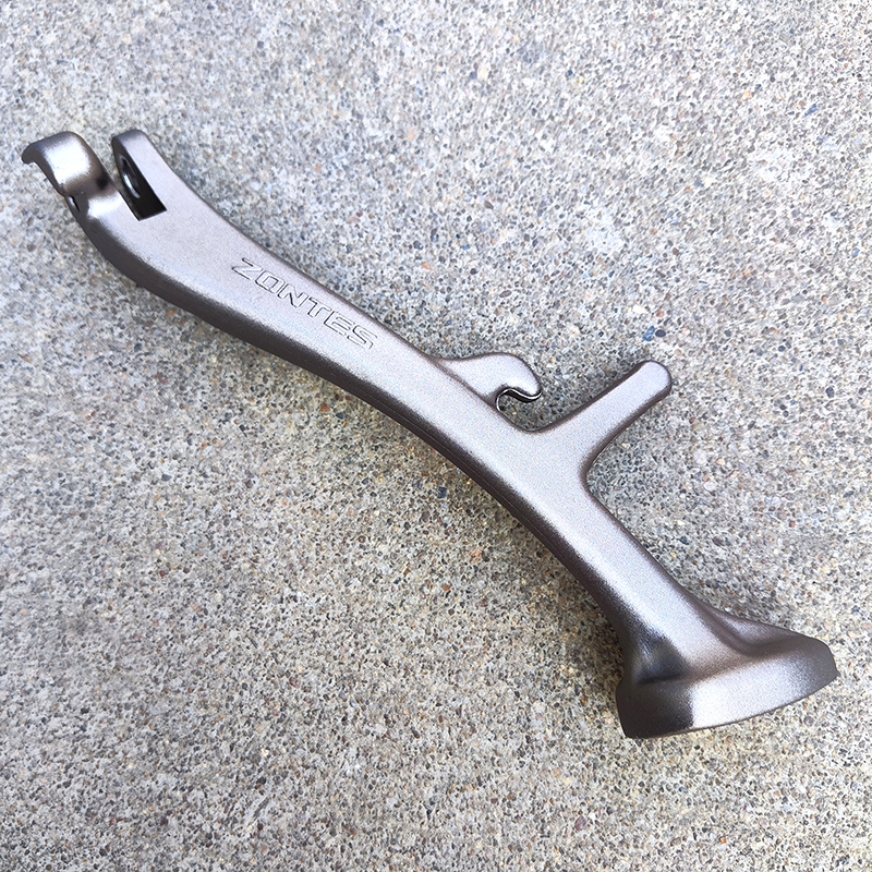 升仕 ZT310-V1X1X2T1T2R1R2X摩托车侧支架偏撑小腿弹簧左侧支撑架