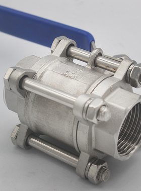201/304/316L/三片式不锈钢球阀/3PC内丝球阀 Q11F-16P/丝扣球阀
