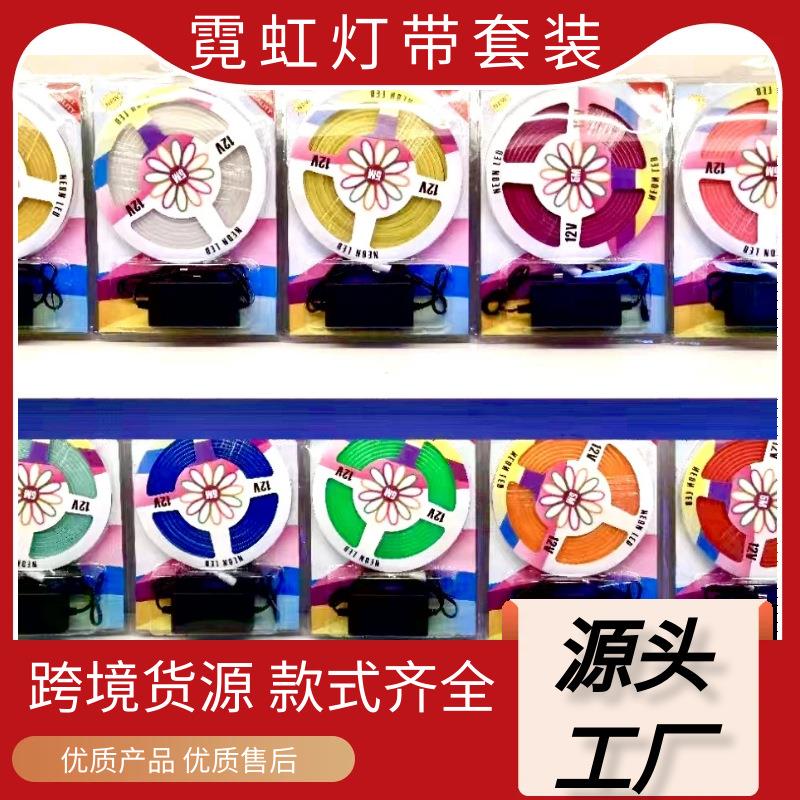 12V低压LED霓虹灯带电源套装广告牌造型户外防水6*12柔性灯条