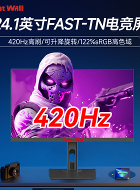 GreatWall长城24英寸TN高清电竞游戏420Hz台式电脑无边框显示器