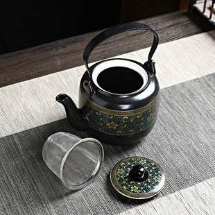 陶瓷茶壶大号家用耐高温单壶泡茶青花瓷大容量花茶开水凉水瓷水壶