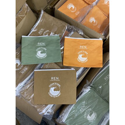 出口英国简约杜邦纸收纳包旅行洗漱用品整理包便携防水拉链化妆包