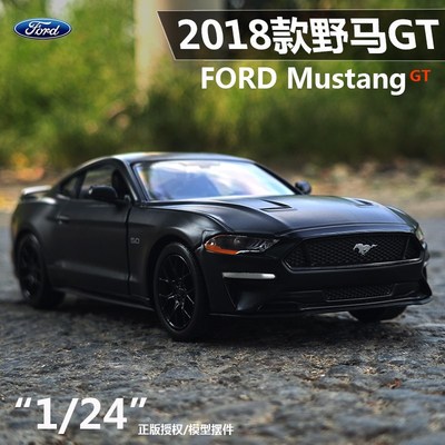 Motormax2018款福特野马GT肌肉跑H车模1:24仿真合金汽车模型摆件