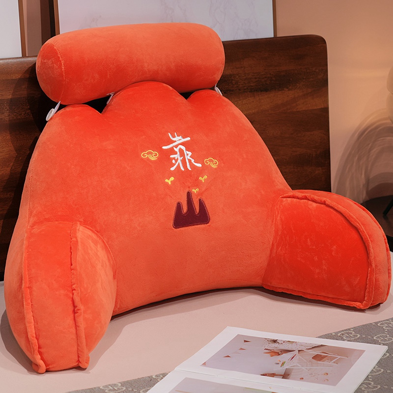 中式靠山床头靠垫软包护腰靠枕大靠背沙发床上看书枕X头宿舍学生
