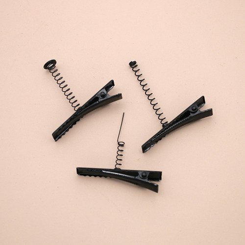 发饰diy饰品配件发夹弹簧发夹