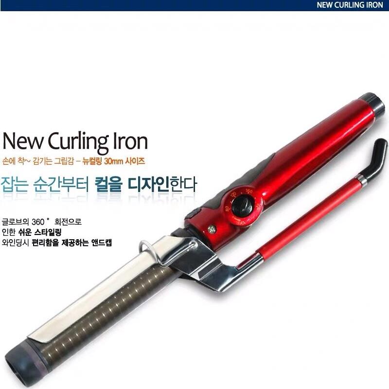 韩国进口CREATE新款火钳卷棒360度旋转大卷内扣梨花头发型师专用