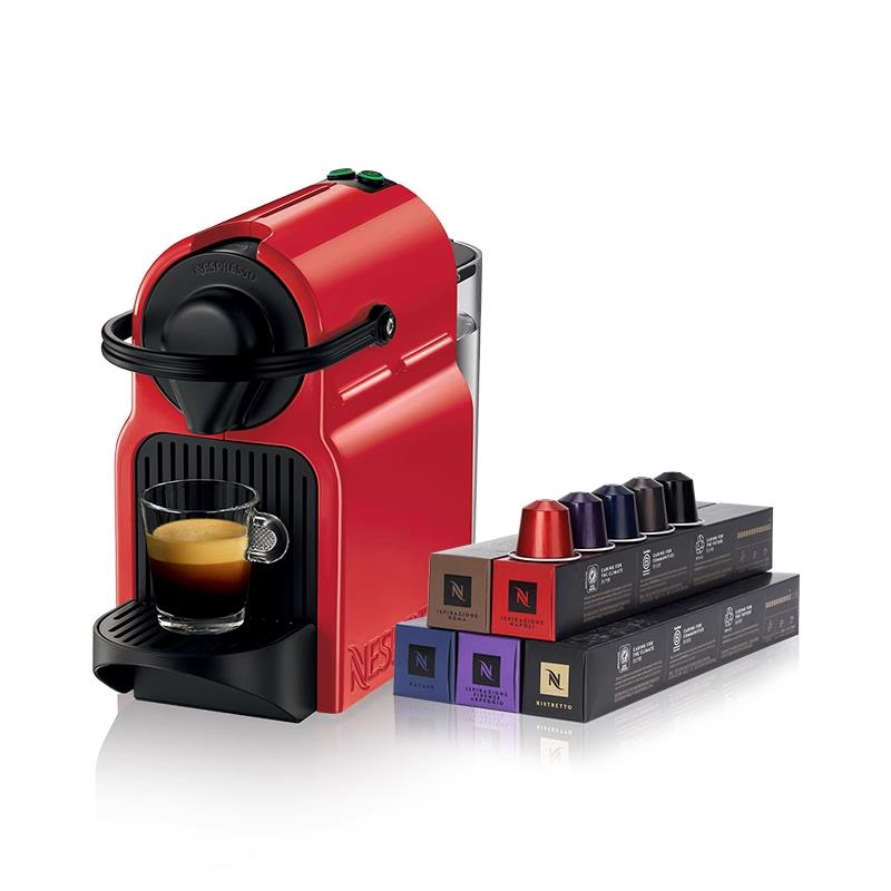 Nespresso奈斯派索 Inissia 进口小型咖啡机家用含咖啡胶囊50颗