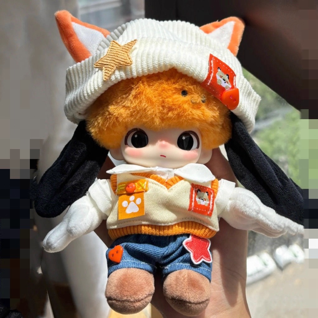 甜橙狐影娃衣套装15cm