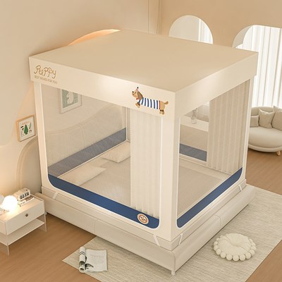 新型遮光蚊帐家用卧室150x190床帘一体式1米5床1.5全罩式2025新款