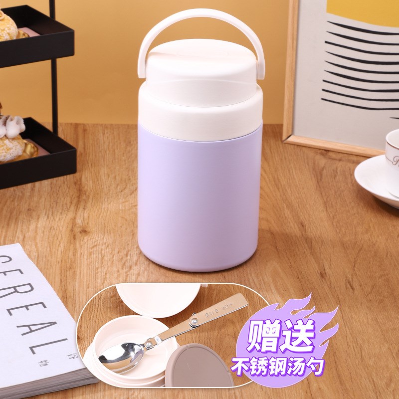 新款简约316不锈钢焖烧杯罐便携多功能焖烧壶手提800ml大容量饭盒