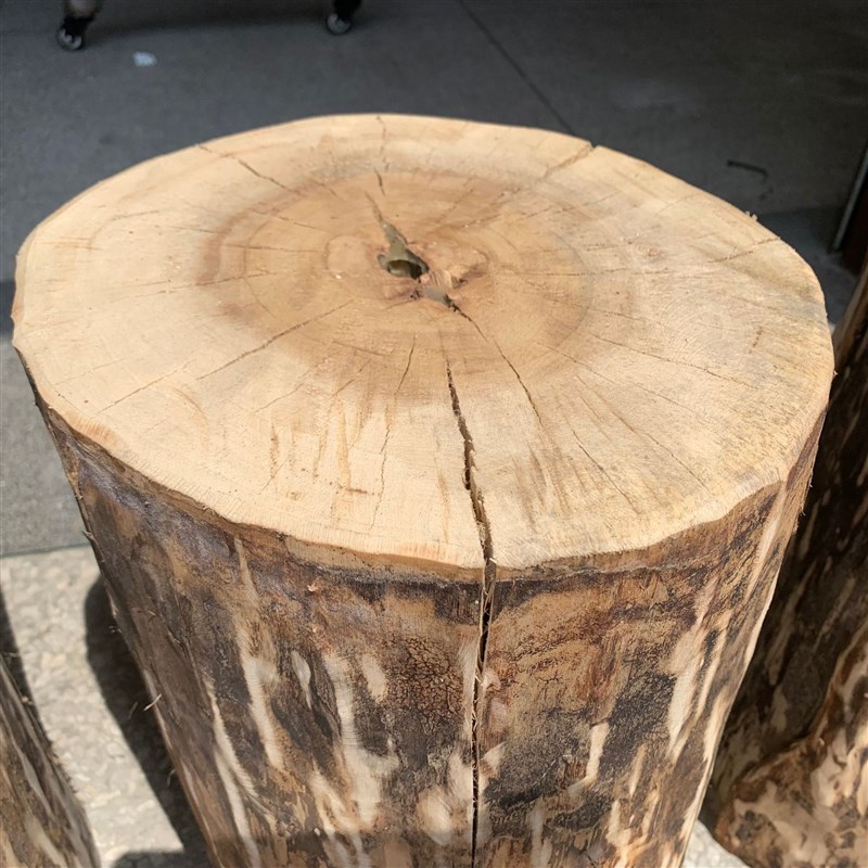 原木墩风化老榆木墩子木墩凳茶台底座根雕凳子树桩木桩旧木头墩子