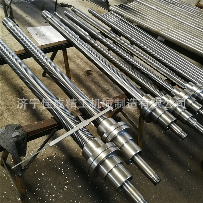 大型梯形丝杆螺母副加工梯形丝杠正反牙大螺距T形方牙