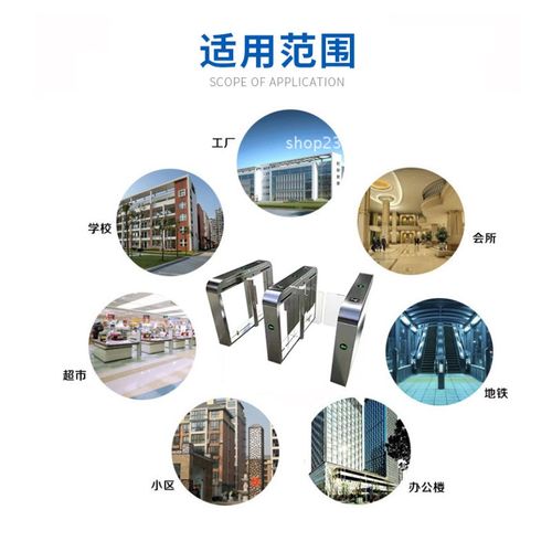 门禁考勤防撞速通门不锈钢小区景区商城自动感应速通门地铁专用
