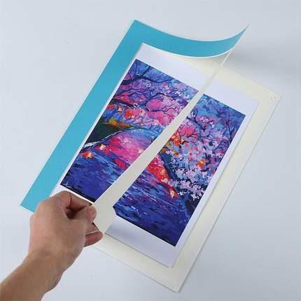 创意卡纸画框4K8开A3a4裱框幼儿园儿童手工绘画相框挂墙贴 免打孔