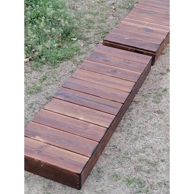 花园小径菜园菜地小路木栈道户外防水防腐木板木地板碳化木架子