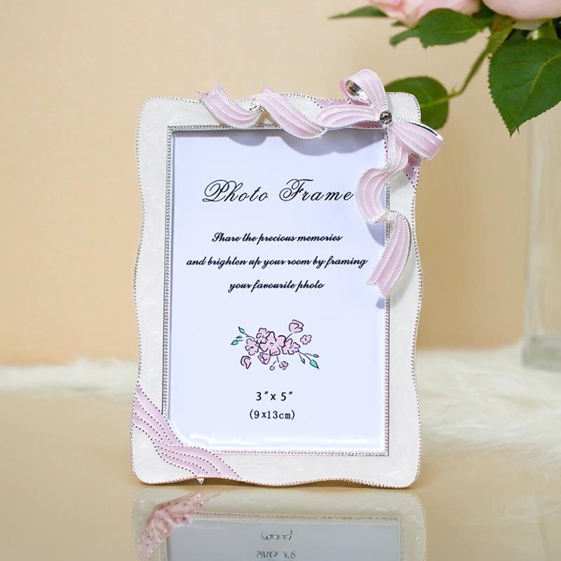 轻奢日式相框创意简约金属5 6 7寸婚纱证件照片打印定制摆台礼物