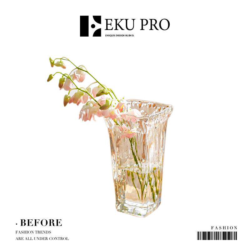EKU PRO·如初·花瓶摆件客厅插花高级感玻璃瓶宽口水培 | Before