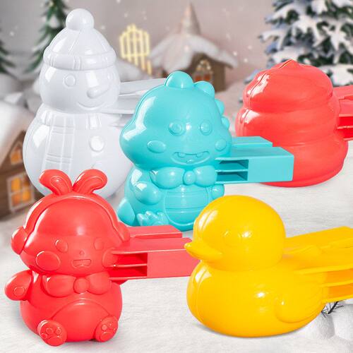卡通萌龙雪球夹模具儿童玩雪工具
